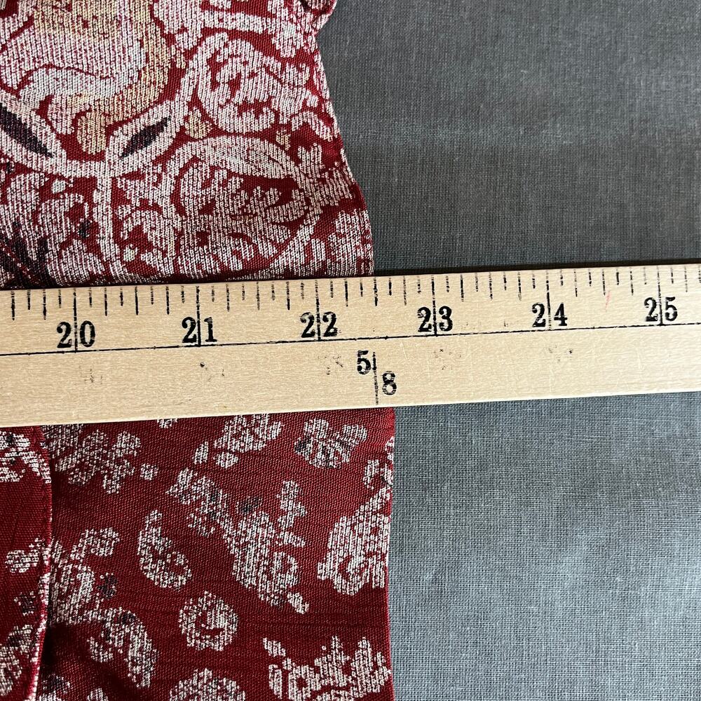 Marsha Brander Componix Tapestry Blazer Jacket Womens 12 Red Floral Jacquard NEW - Picture 8 of 9